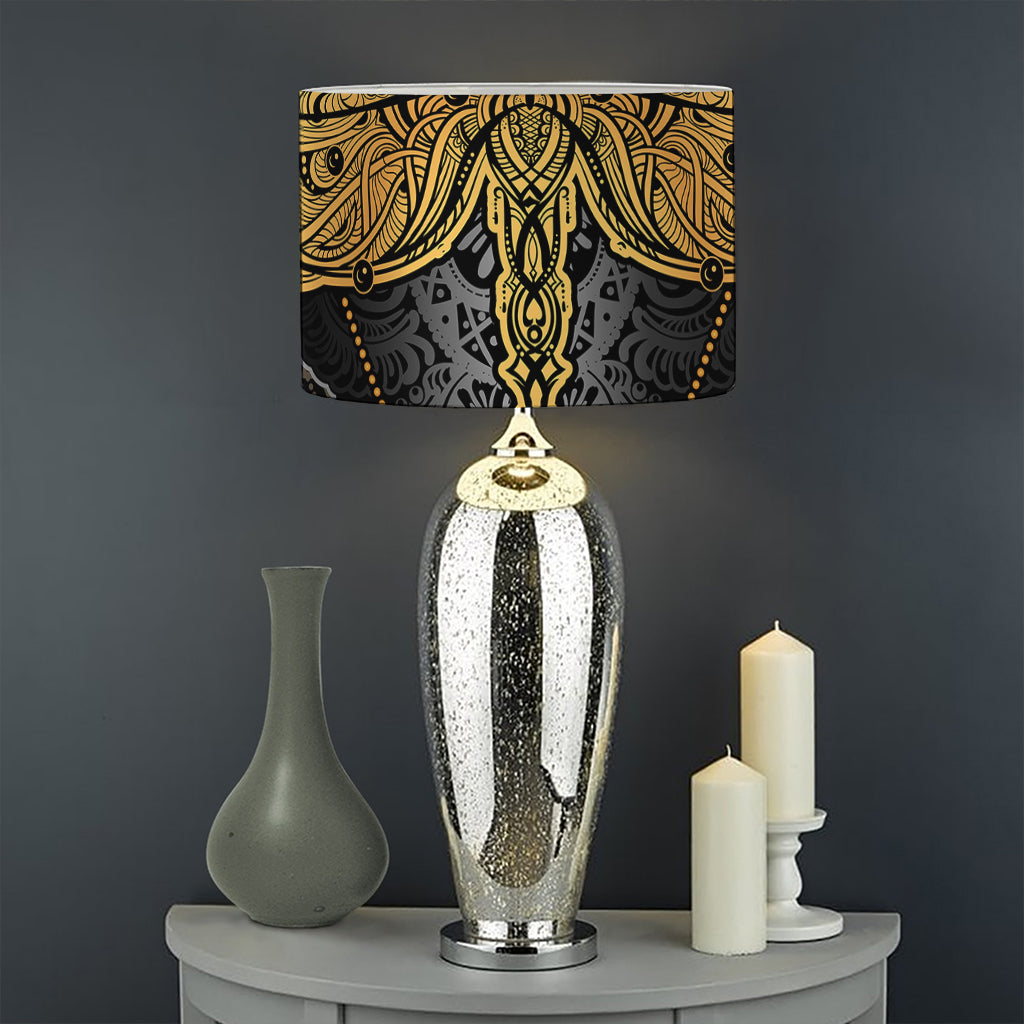 Boho Spiritual Dragonfly Print Drum Lamp Shade