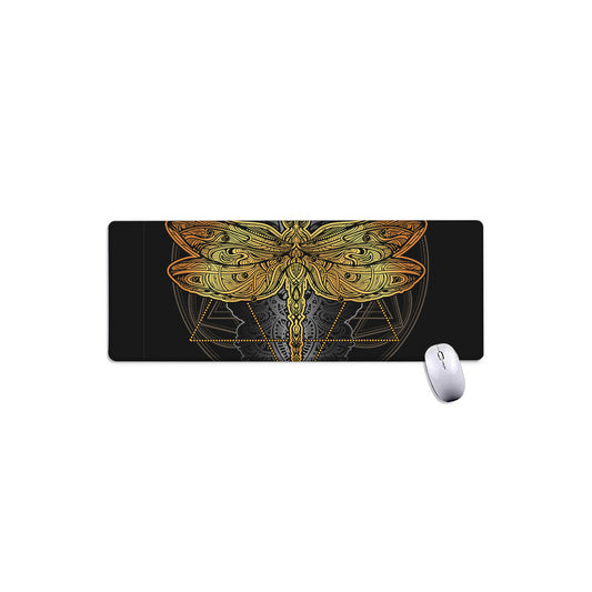 Boho Spiritual Dragonfly Print Extended Mouse Pad