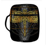 Boho Spiritual Dragonfly Print Front Pocket Bible Bag