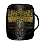 Boho Spiritual Dragonfly Print Front Pocket Bible Bag