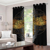 Boho Spiritual Dragonfly Print Grommet Curtains