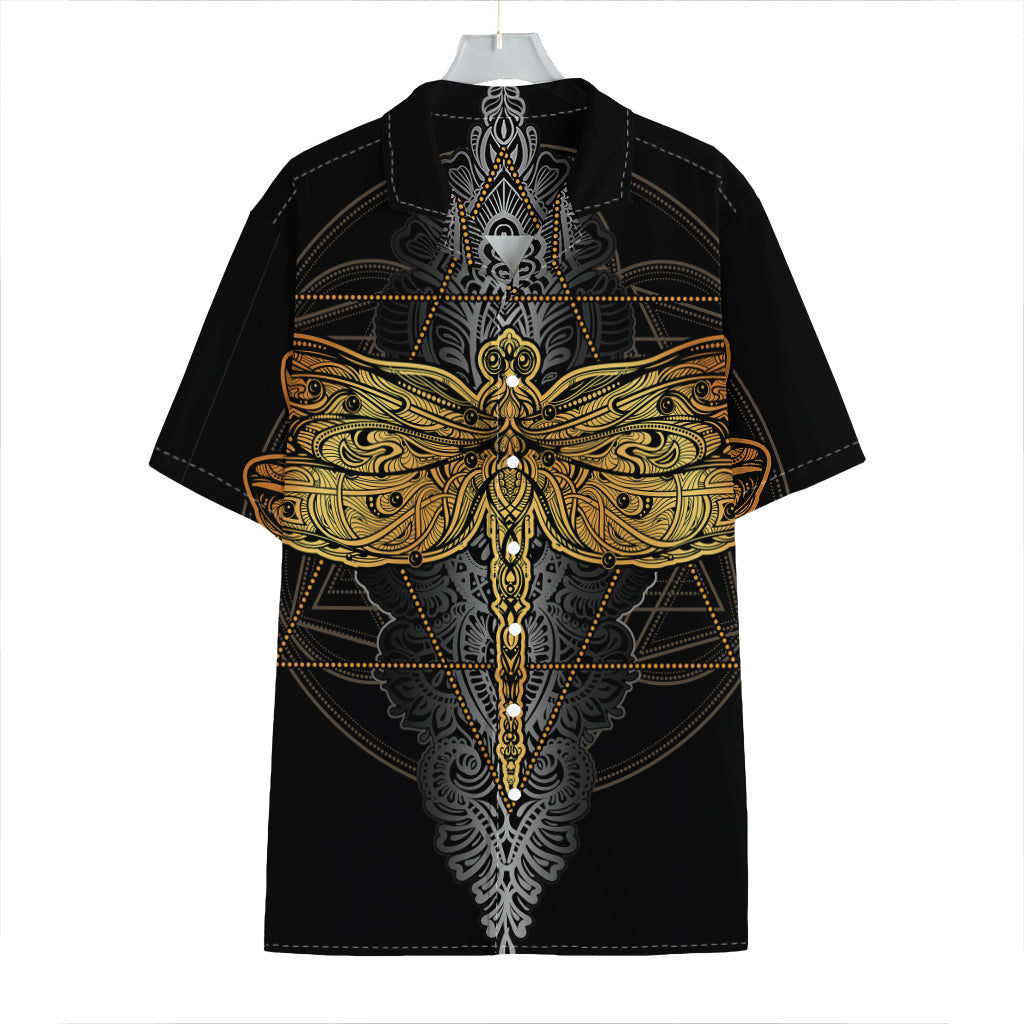Boho Spiritual Dragonfly Print Hawaiian Shirt