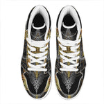 Boho Spiritual Dragonfly Print High Top Leather Sneakers