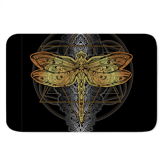 Boho Spiritual Dragonfly Print Indoor Door Mat