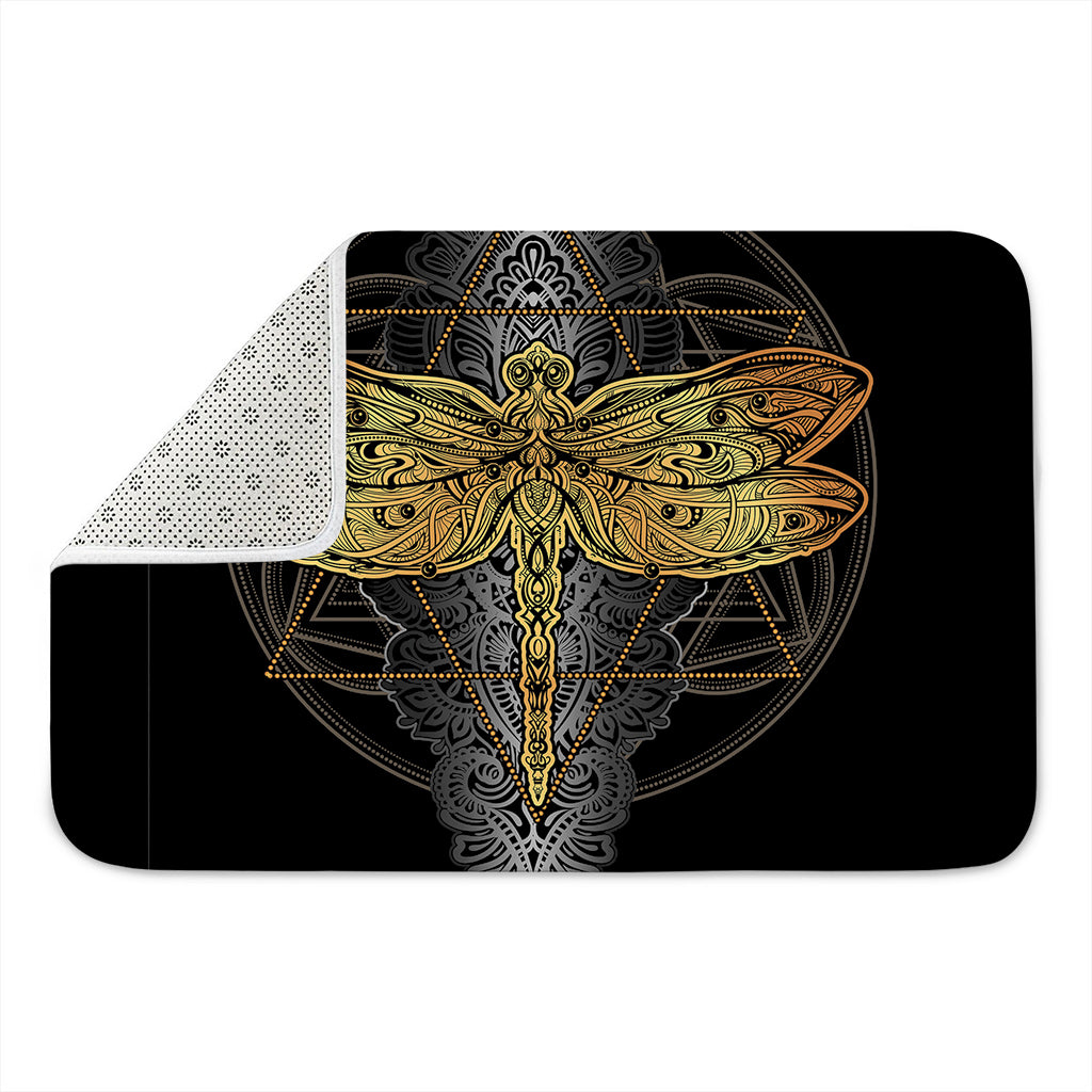 Boho Spiritual Dragonfly Print Indoor Door Mat