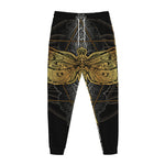 Boho Spiritual Dragonfly Print Jogger Pants