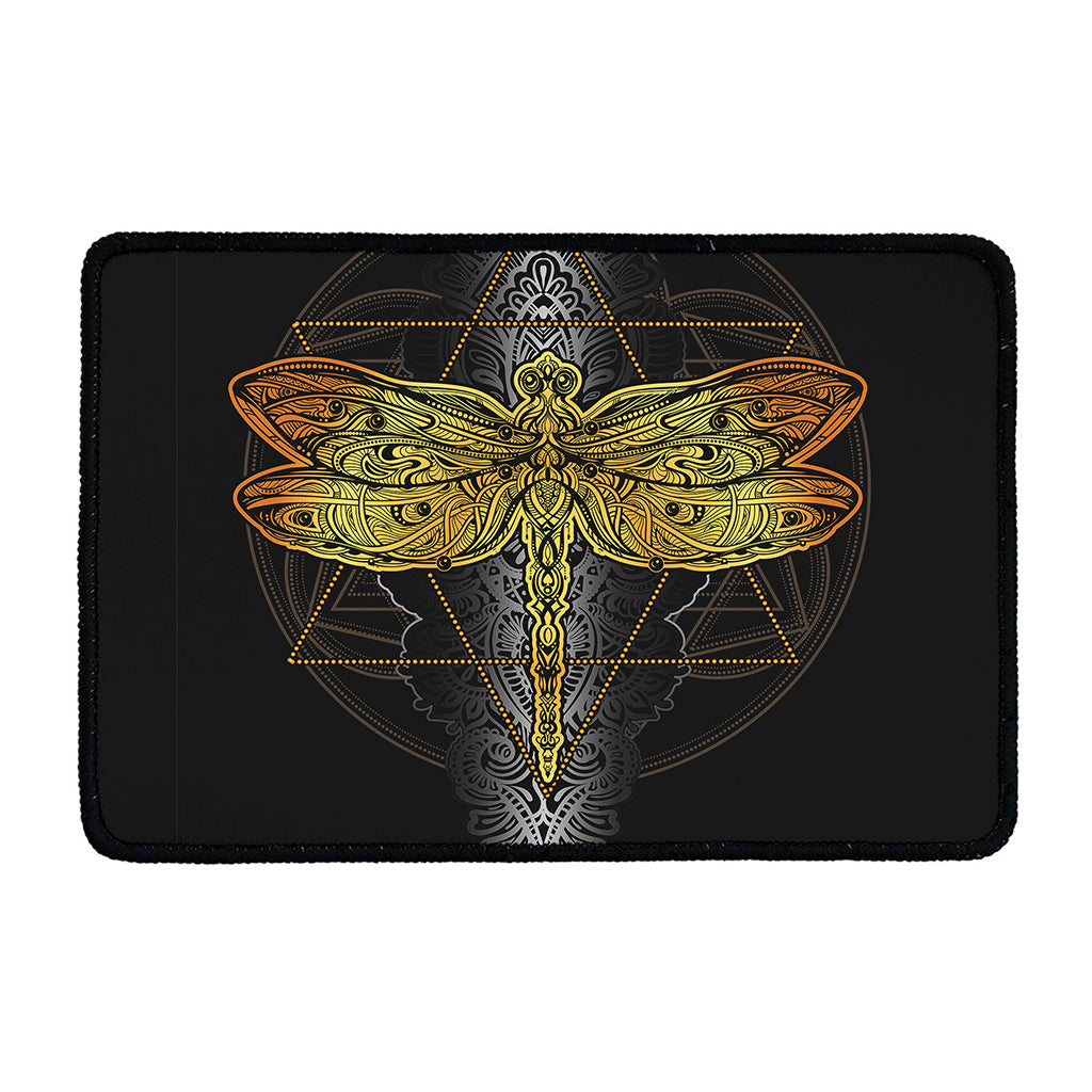 Boho Spiritual Dragonfly Print Kitchen Mat