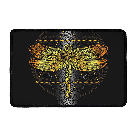Boho Spiritual Dragonfly Print Kitchen Mat