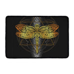 Boho Spiritual Dragonfly Print Kitchen Mat
