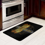 Boho Spiritual Dragonfly Print Kitchen Mat