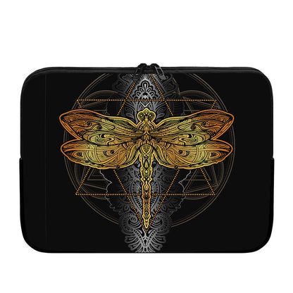 Boho Spiritual Dragonfly Print Laptop Sleeve