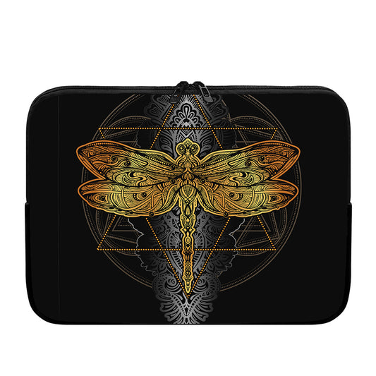 Boho Spiritual Dragonfly Print Laptop Sleeve