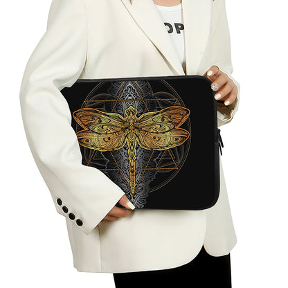 Boho Spiritual Dragonfly Print Laptop Sleeve
