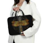 Boho Spiritual Dragonfly Print Laptop Sleeve With Handle