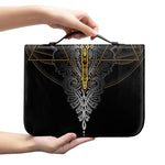 Boho Spiritual Dragonfly Print Leather Bible Cover