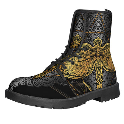 Boho Spiritual Dragonfly Print Backpack
