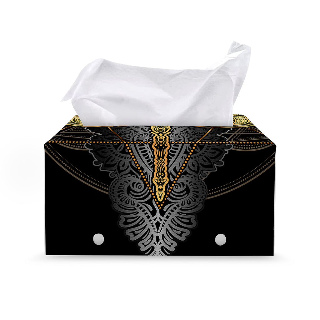 Boho Spiritual Dragonfly Print Leather Tissue Box Cover