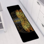 Boho Spiritual Dragonfly Print Long Kitchen Mat