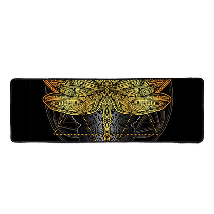 Boho Spiritual Dragonfly Print Long Kitchen Mat