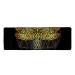 Boho Spiritual Dragonfly Print Long Kitchen Mat