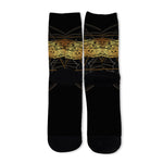 Boho Spiritual Dragonfly Print Long Socks