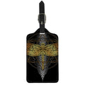 Boho Spiritual Dragonfly Print Luggage Tag
