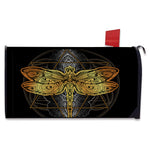 Boho Spiritual Dragonfly Print Mailbox Cover