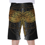 Boho Spiritual Dragonfly Print Men's Beach Shorts