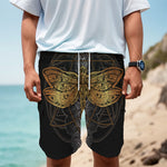 Boho Spiritual Dragonfly Print Men's Cargo Shorts