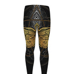 Boho Spiritual Dragonfly Print Men's leggings