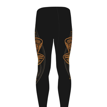 Boho Spiritual Dragonfly Print Men's leggings