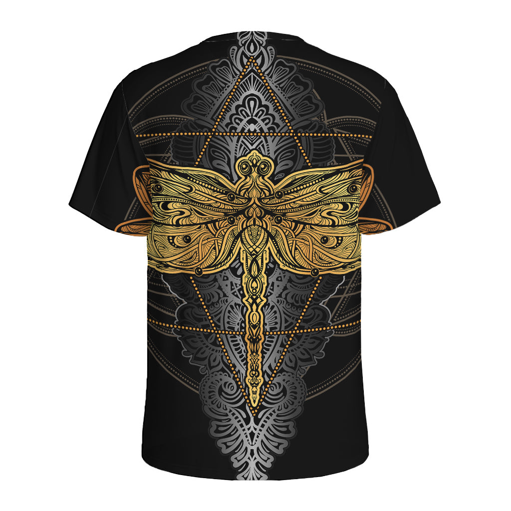 Boho Spiritual Dragonfly Print Men's Sports T-Shirt
