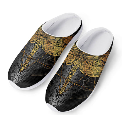 Boho Spiritual Dragonfly Print Mesh Casual Shoes