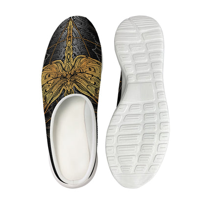 Boho Spiritual Dragonfly Print Mesh Casual Shoes