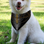 Boho Spiritual Dragonfly Print Over The Collar Dog Bandana