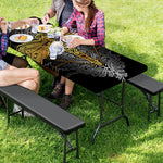 Boho Spiritual Dragonfly Print Picnic Table Cover