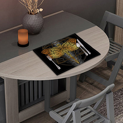 Boho Spiritual Dragonfly Print Placemat