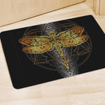 Boho Spiritual Dragonfly Print Polyester Doormat