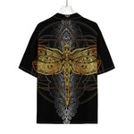 Boho Spiritual Dragonfly Print Rayon Hawaiian Shirt