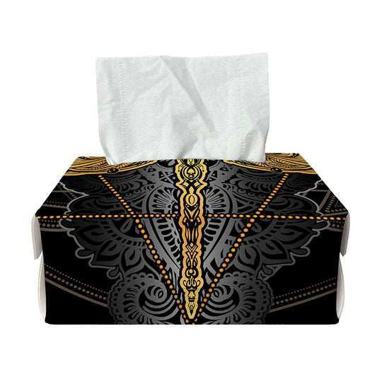 Boho Spiritual Dragonfly Print Rectangle Tissue Box Cover