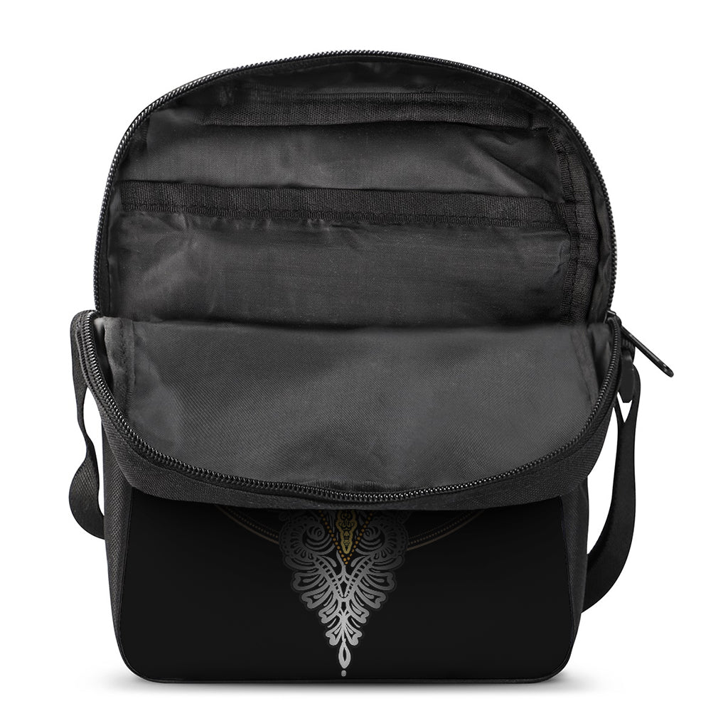 Boho Spiritual Dragonfly Print Rectangular Crossbody Bag