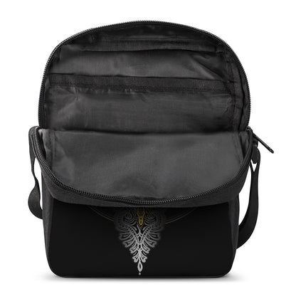 Boho Spiritual Dragonfly Print Rectangular Crossbody Bag