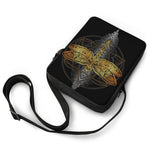 Boho Spiritual Dragonfly Print Rectangular Crossbody Bag