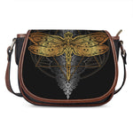 Boho Spiritual Dragonfly Print Saddle Bag