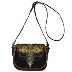 Boho Spiritual Dragonfly Print Saddle Bag