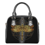Boho Spiritual Dragonfly Print Shoulder Handbag