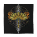 Boho Spiritual Dragonfly Print Silk Bandana