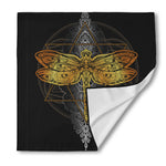 Boho Spiritual Dragonfly Print Silk Bandana