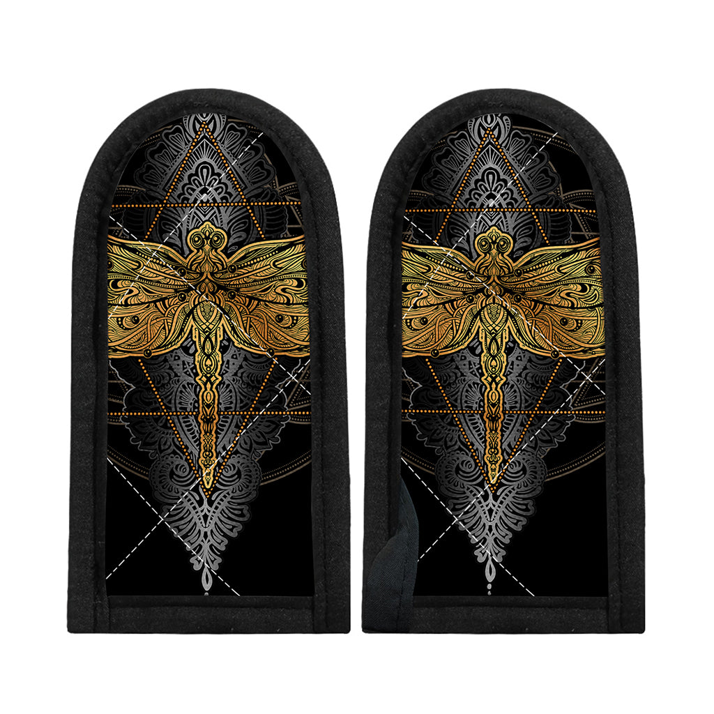 Boho Spiritual Dragonfly Print Skillet Handle Cover