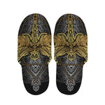 Boho Spiritual Dragonfly Print Slippers